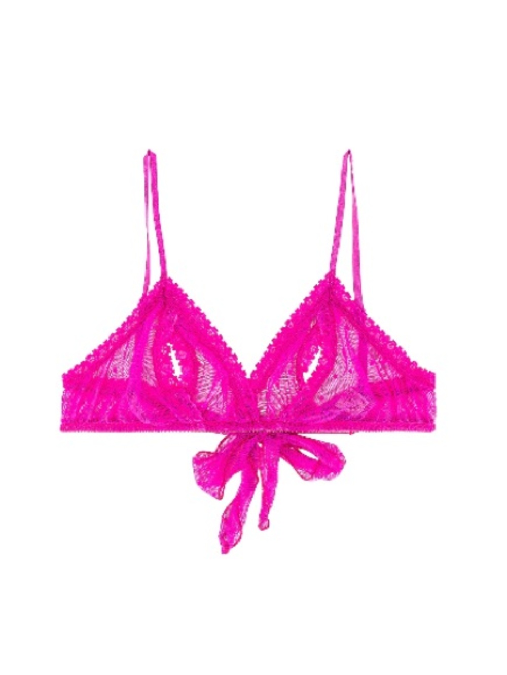 ✨ Only Hearts Coucou Lola Side Ruffle Bralette in Electric Pink ✨